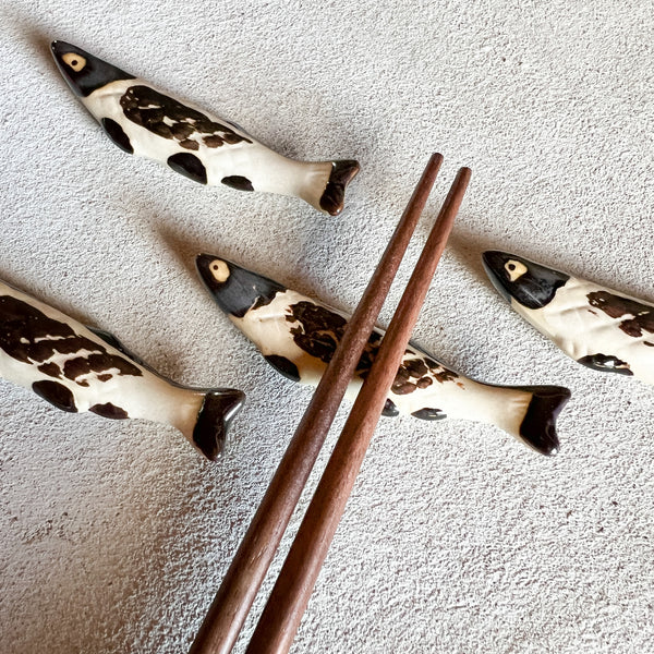 Ceramic Fish Chopstick Rest | Set of 2