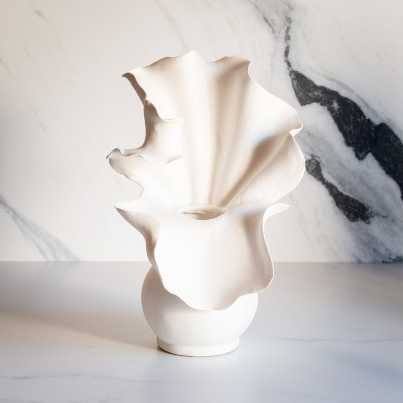 Ceramic Vase | Nalu | White