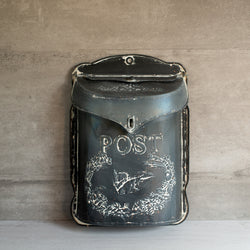 Metal Post Box | Charcoal