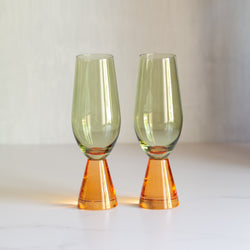 Cin Cin Glass Flute | Set of 2