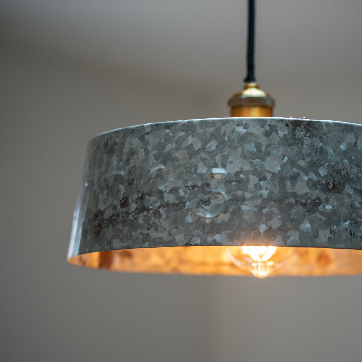 Galvanised Iron Lightshade | Clement