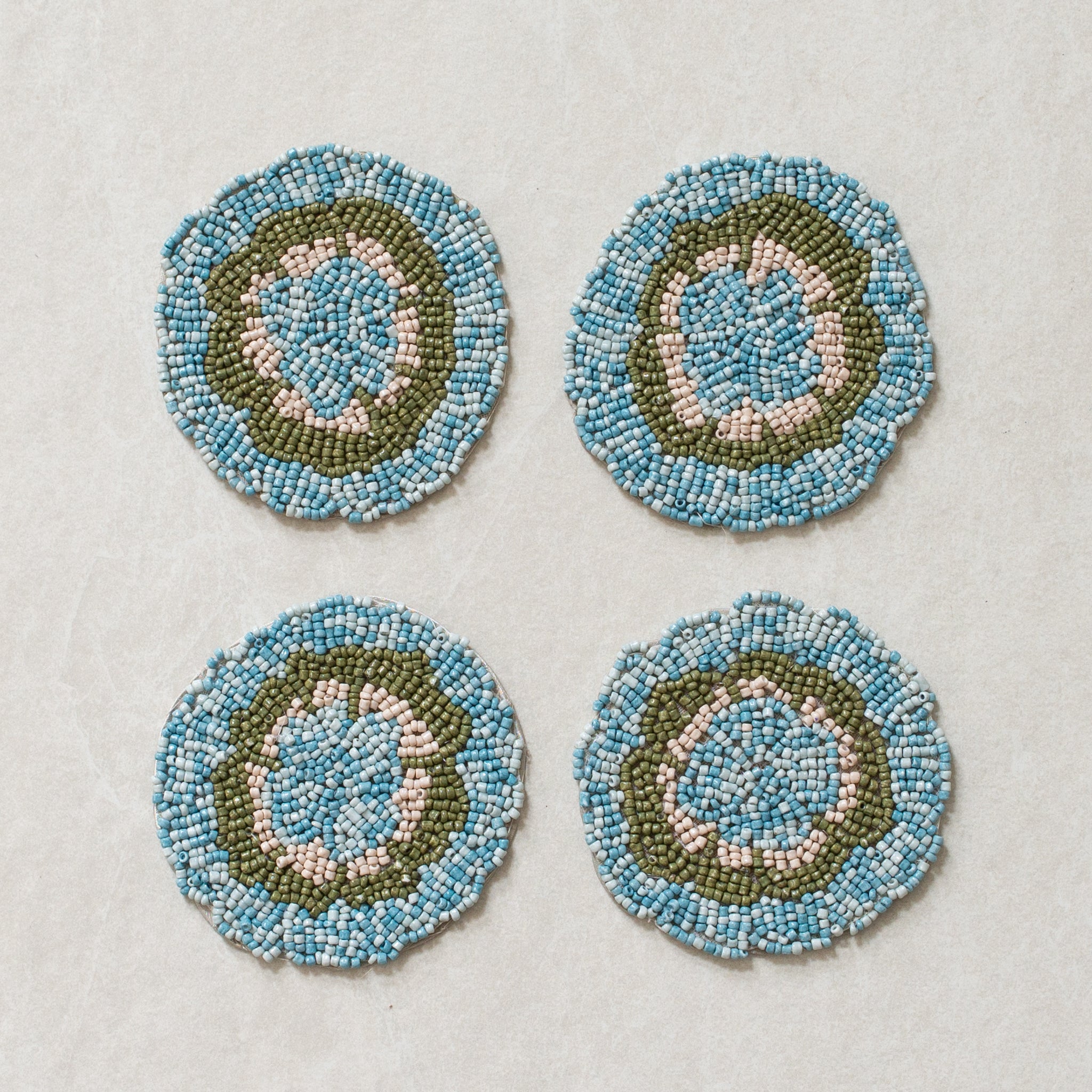 Beaded Coaster | Set of 4 | Bloom