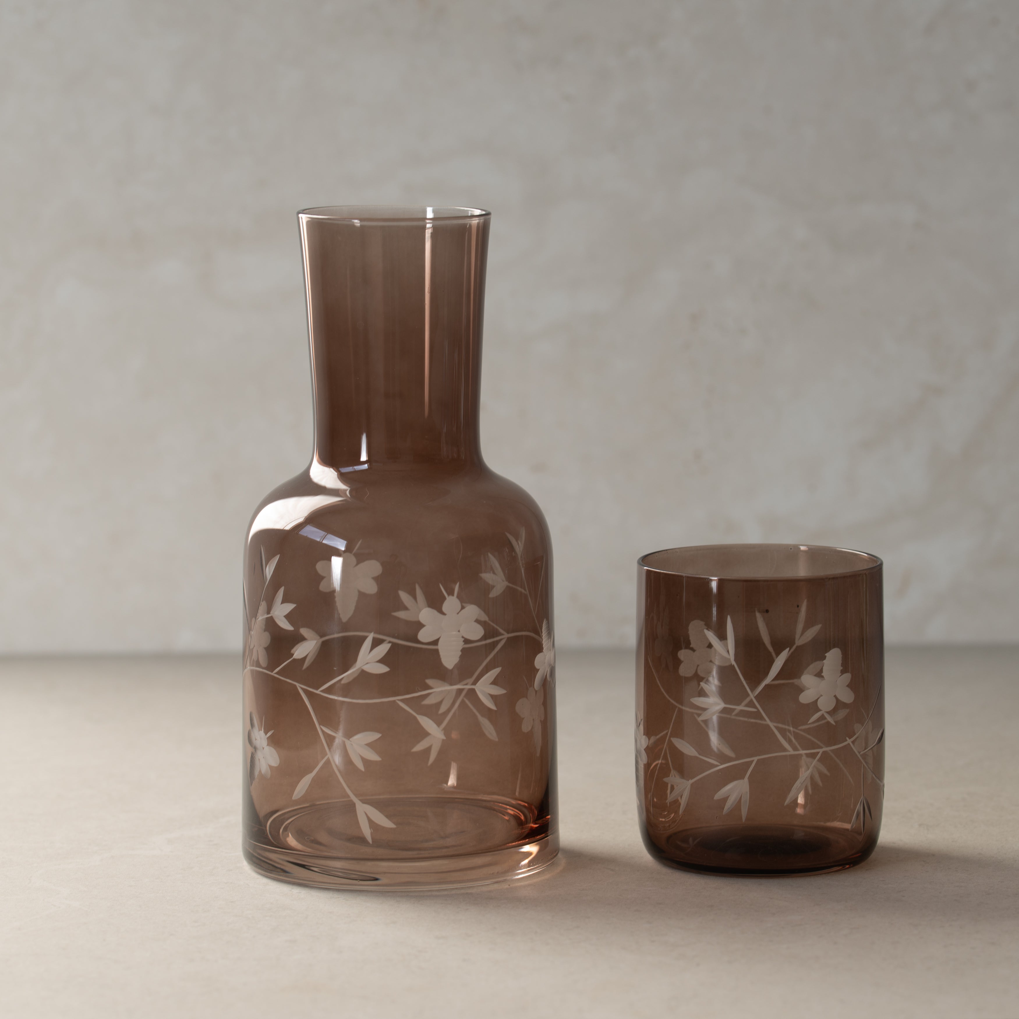 Glass Carafe Set | Cocoa Flora