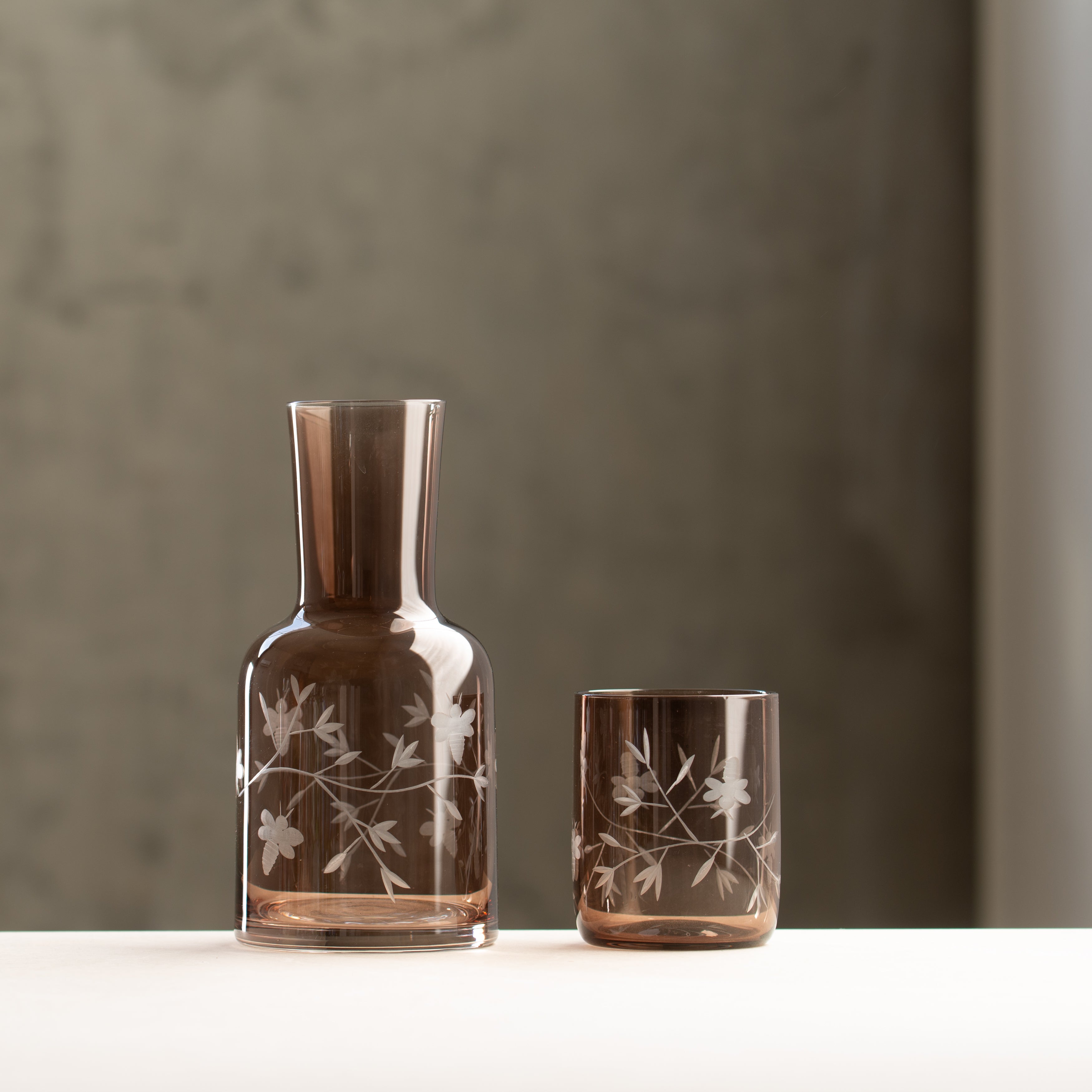 Glass Carafe Set | Cocoa Flora