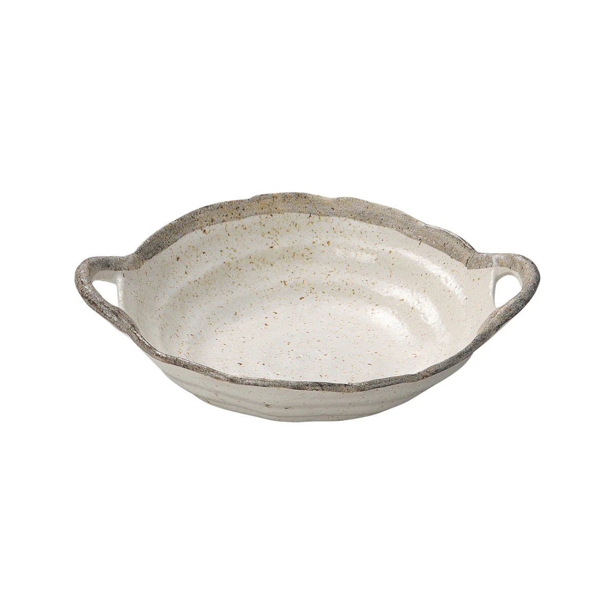 Japanese Ceramics | Shirokaratsu | Serving Dish with Handles