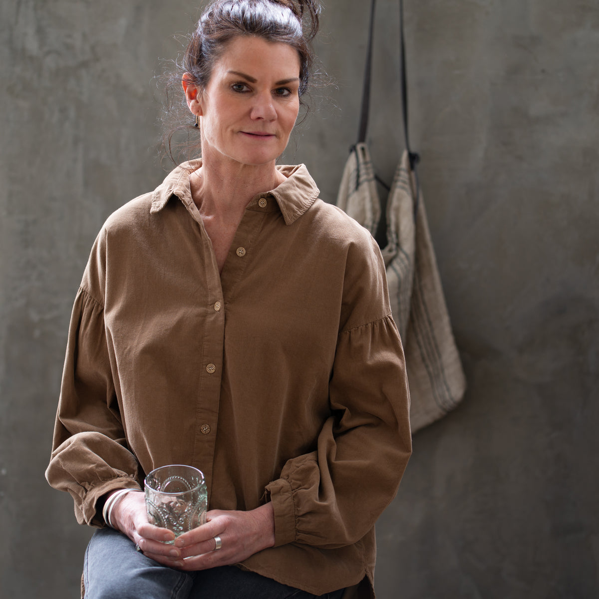 Cord Shirt | Caramel