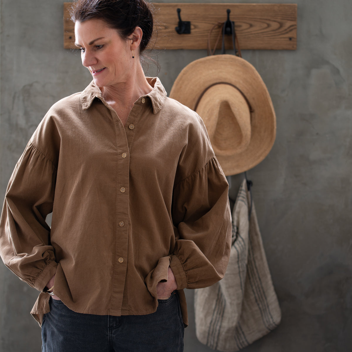 Cord Shirt | Caramel