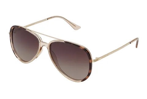 Locello Sunglasses | Lexi | Tea Tort + Gold Brown