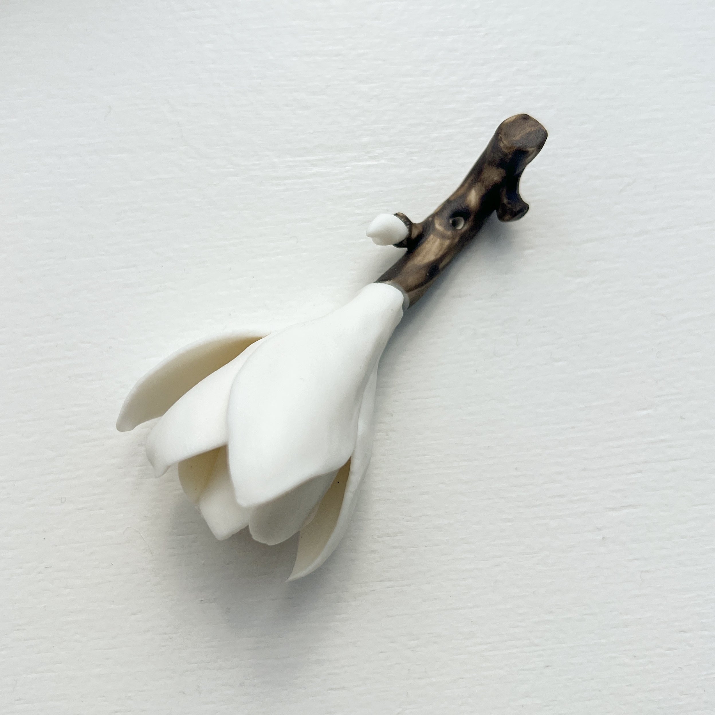 Incense Holder | Porcelain Magnolia | Natural