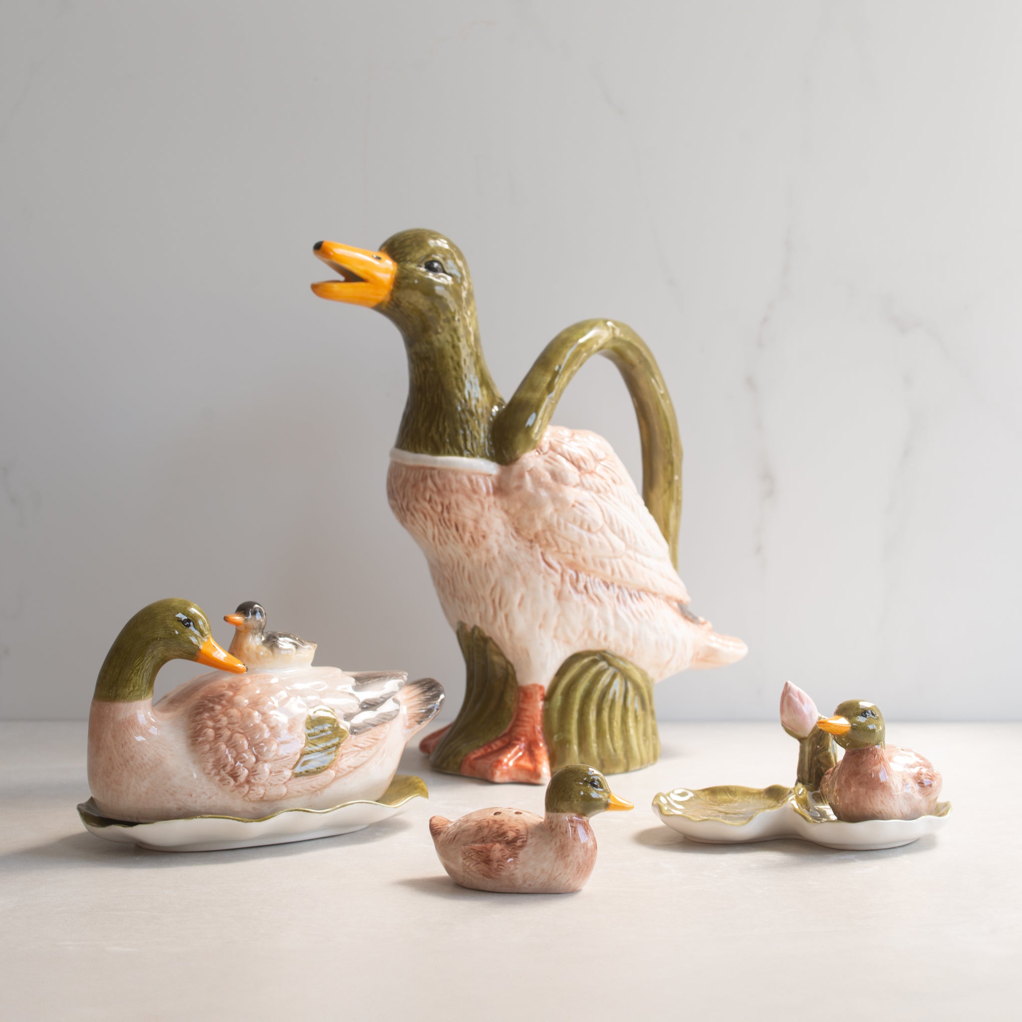 Dilly Dilly Duck Ceramic Salt + Pepper Set | 3pc