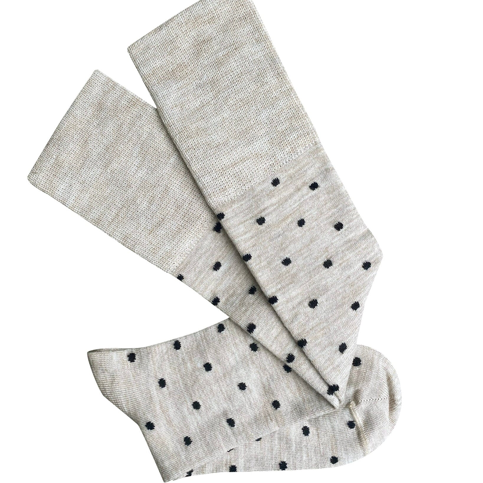 Dotty Wool Socks | Marble | OS