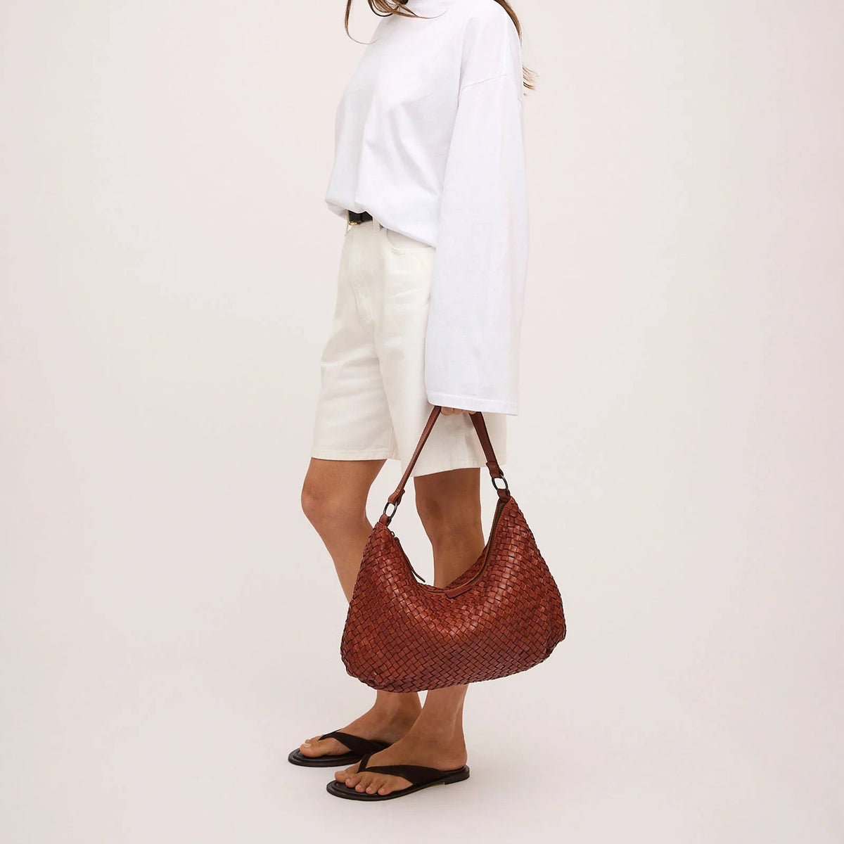 Juju & Co. | Leather Basque Slouchy | Amber