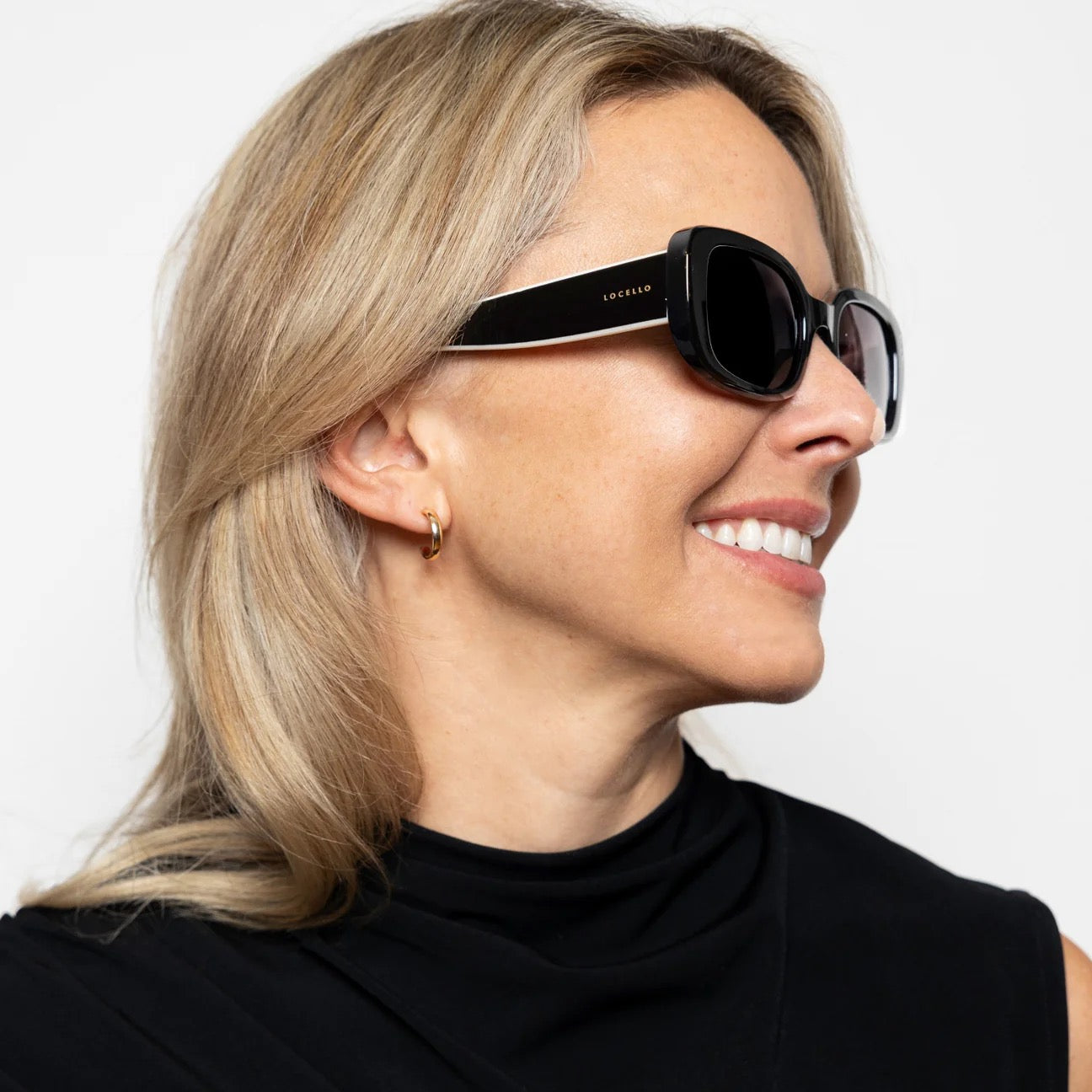 Locello Sunglasses | Taytum | Black + Cream