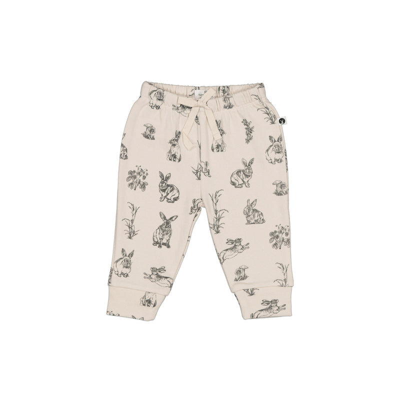 Burrow & Be | Organic Cotton Fleece Pants | Almond Burrowers