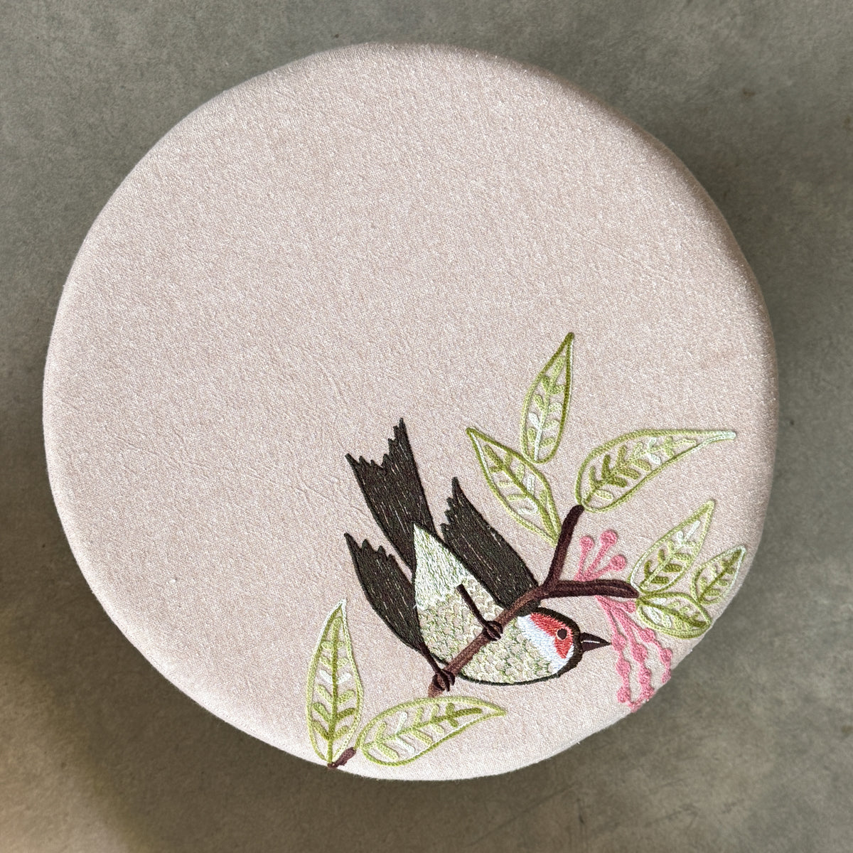 Embroidered Chair + Stool | Joli Jardin