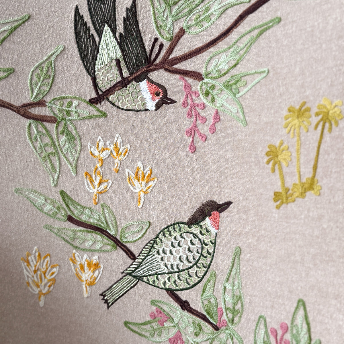 Embroidered Chair + Stool | Joli Jardin
