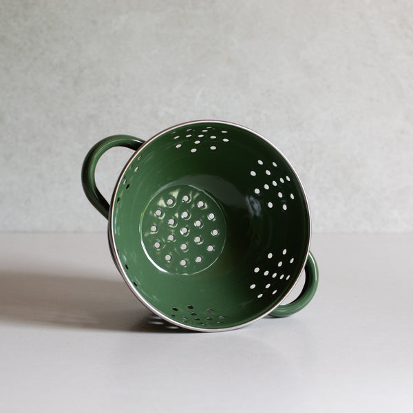 Enamel Colander | Small | Green