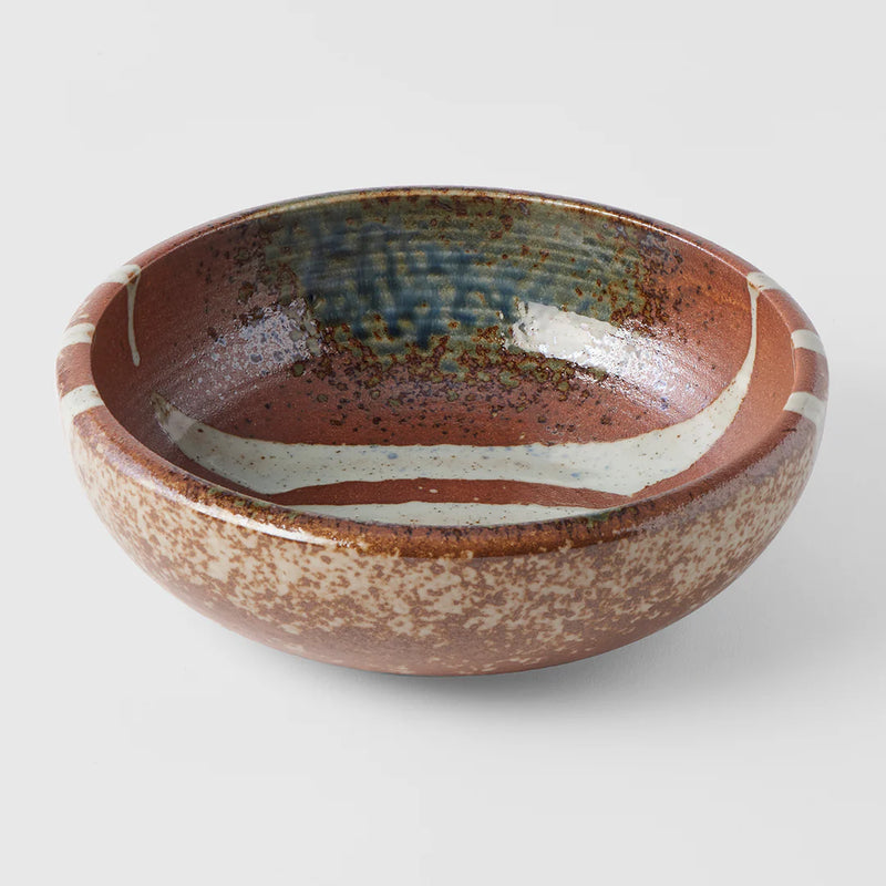 Japanese Ceramics | Large Thick Bowl | Rust