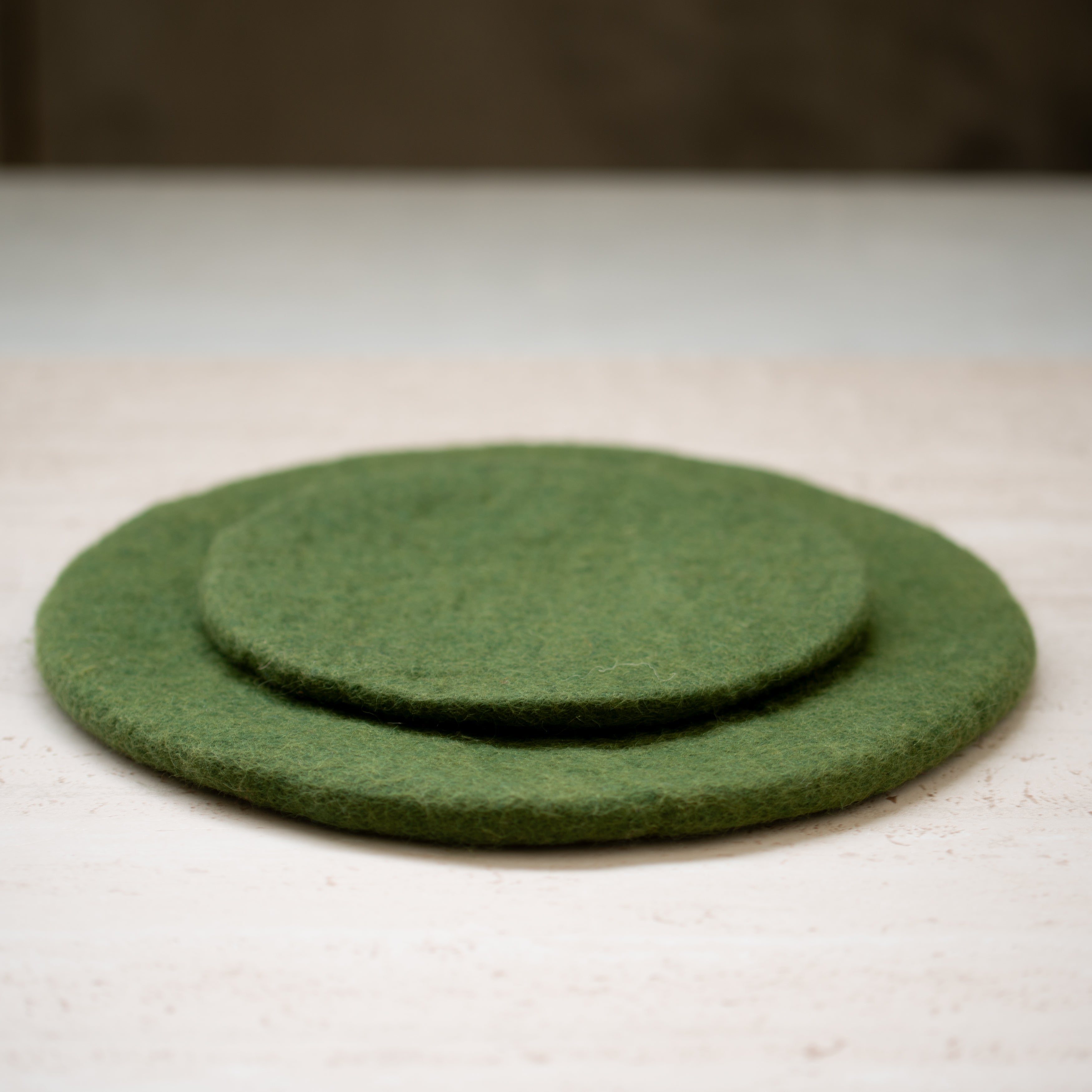 Felt Wool Placemat  | Olive