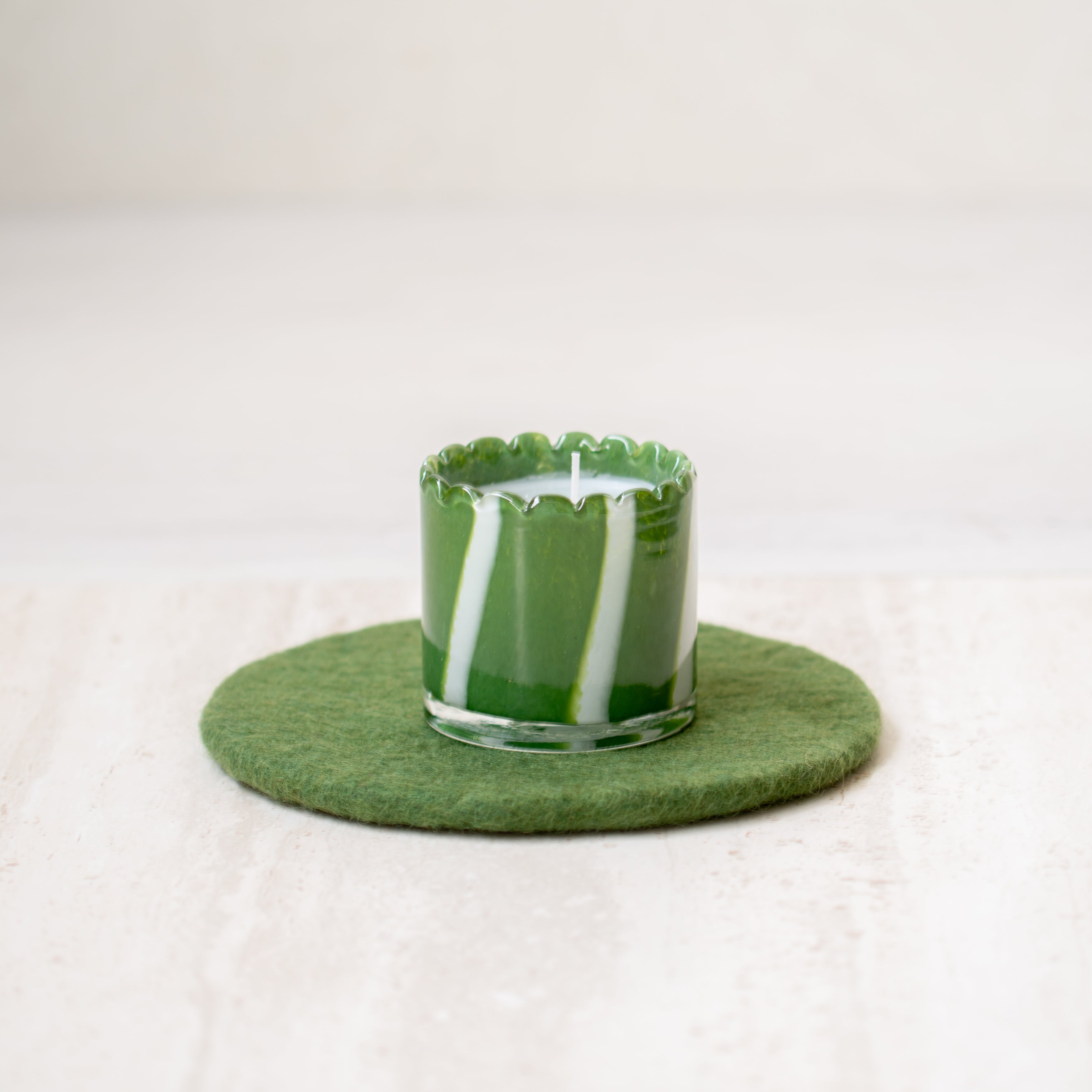 Felt Wool Trivet | Olive
