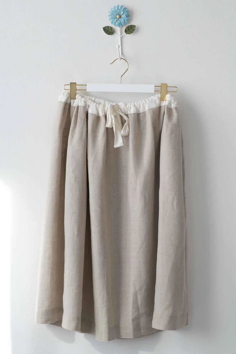 Lazybones Skirt | Fion | Natural French Linen