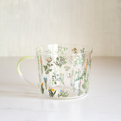 Floral Glass Measuring Cup