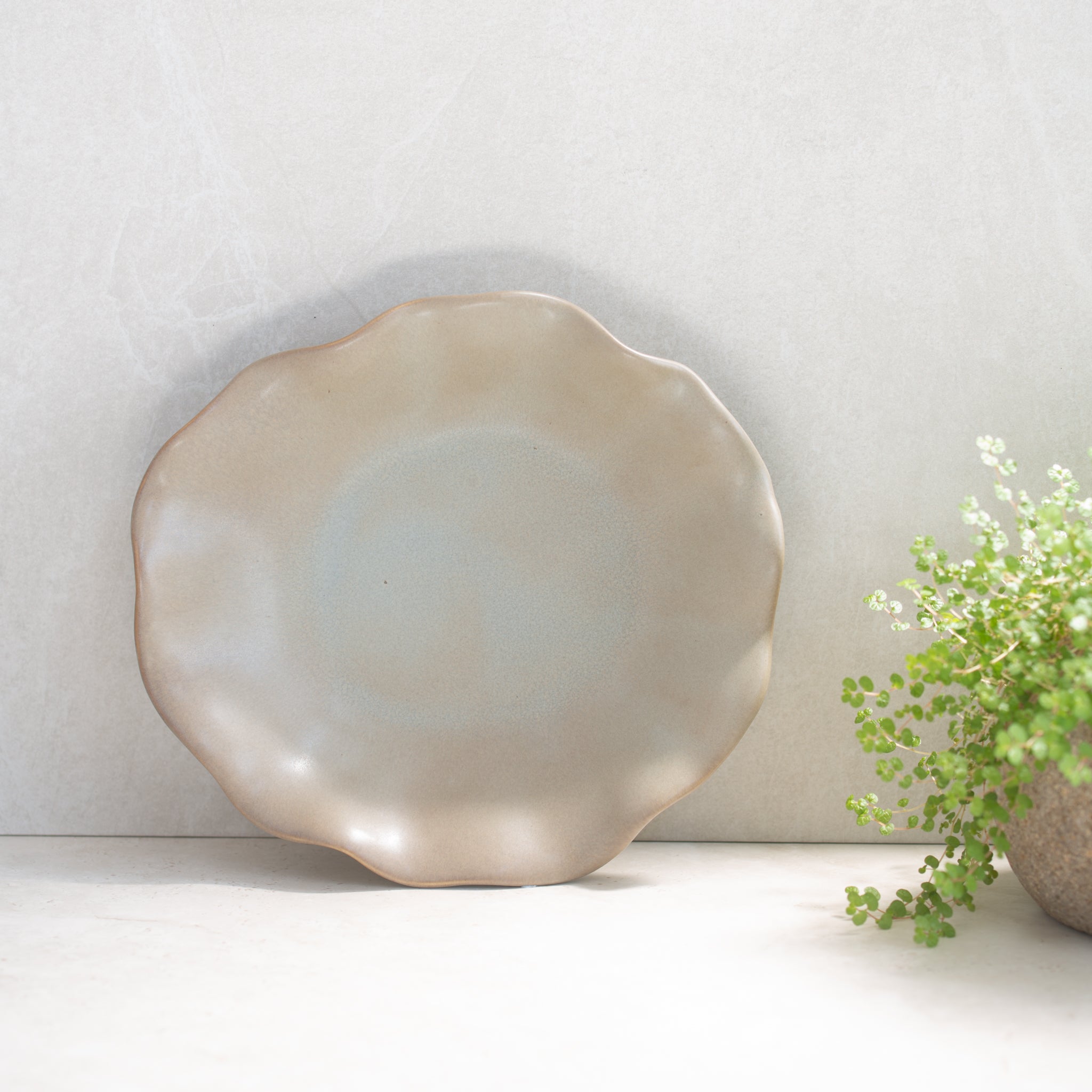 Fluide Plate | Grey/Beige