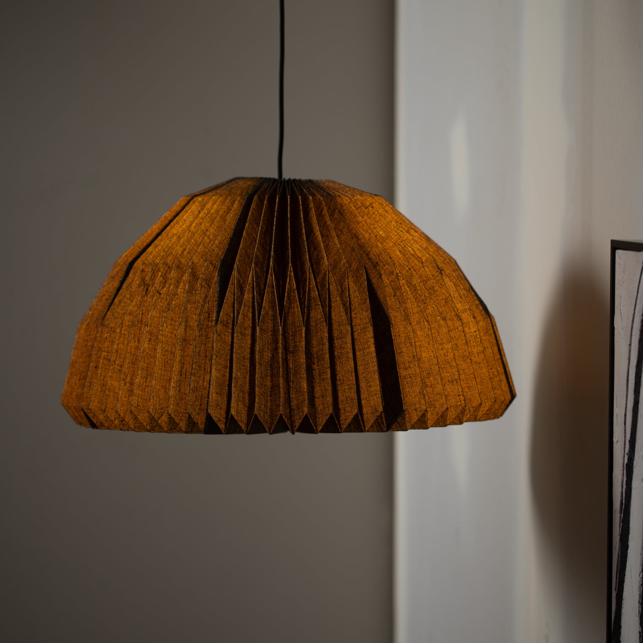 Fold | Fabric Pendant Lamp | Domu | Black