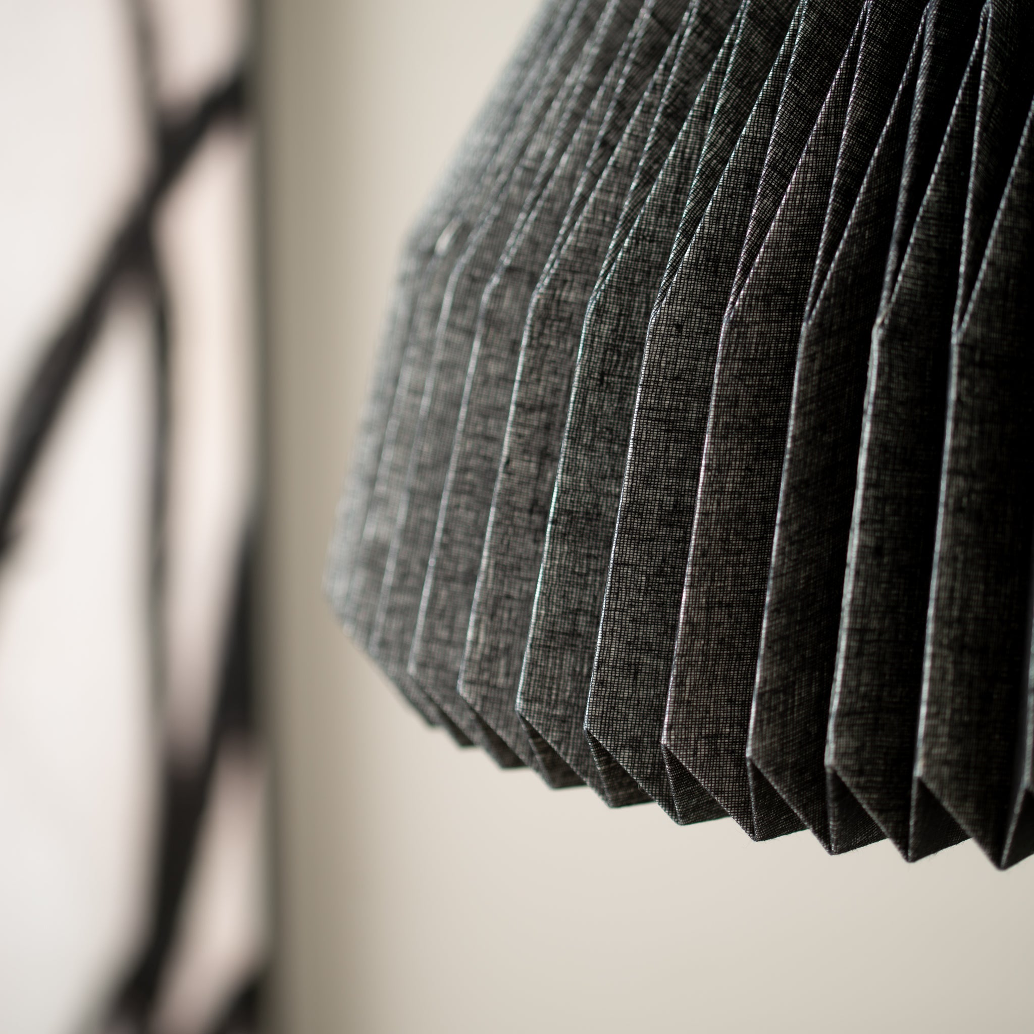 Fold | Fabric Pendant Lamp | Domu | Black