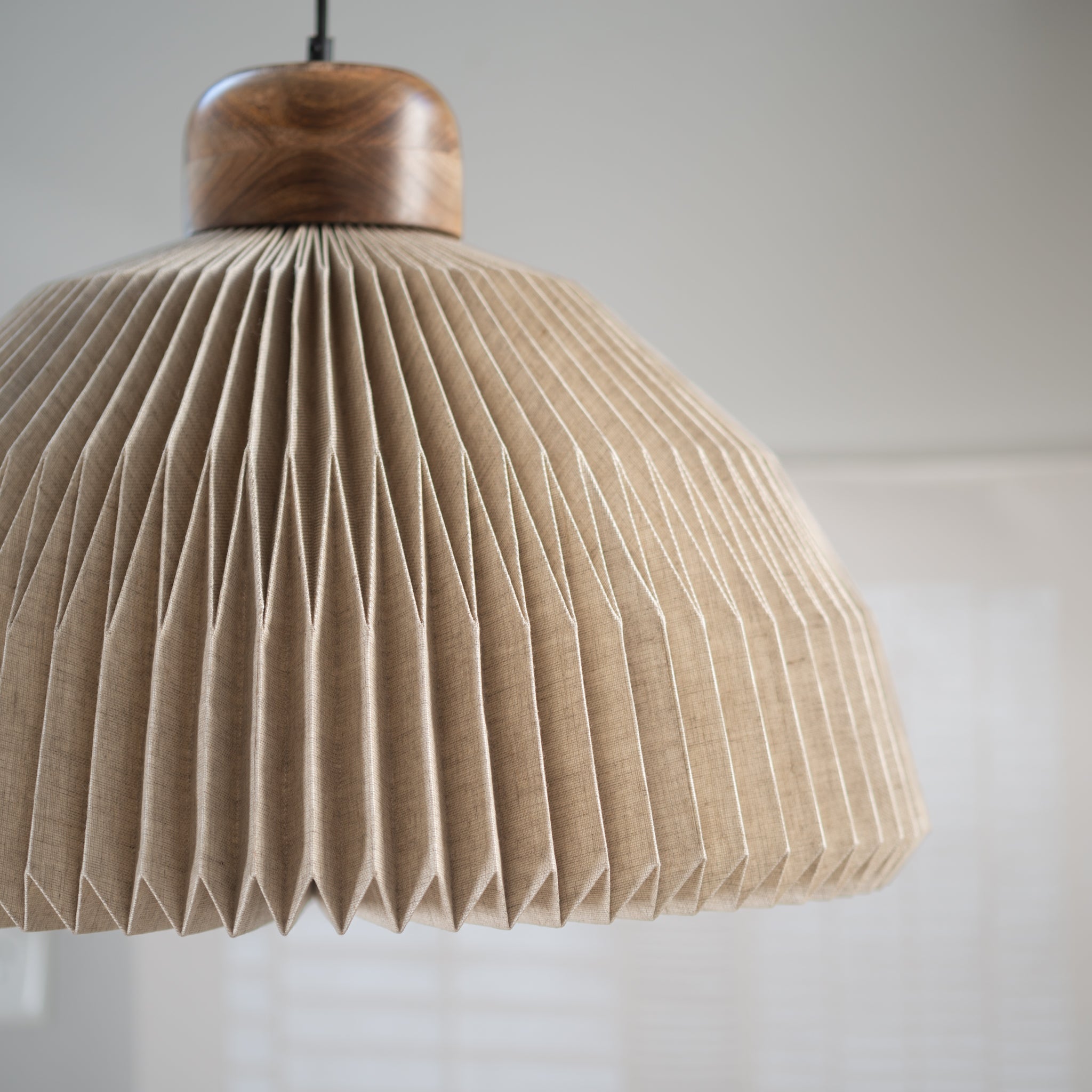 Fold | Linen Pendant Lamp | Domu | Natural