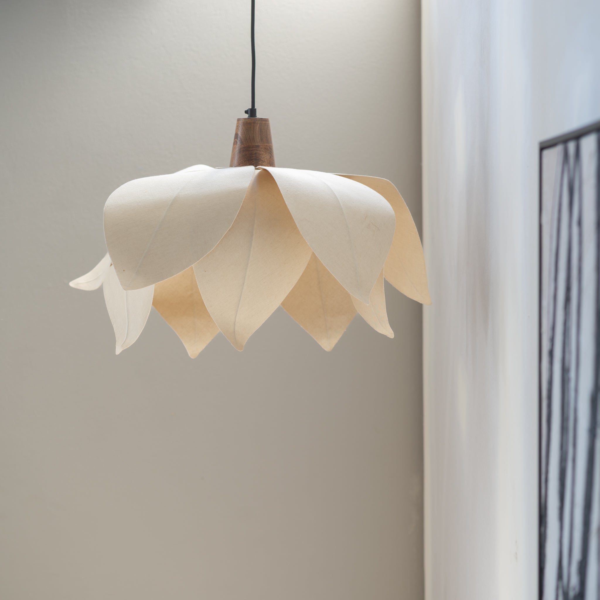 Fold | Fabric Pendant Lamp | Hanabira