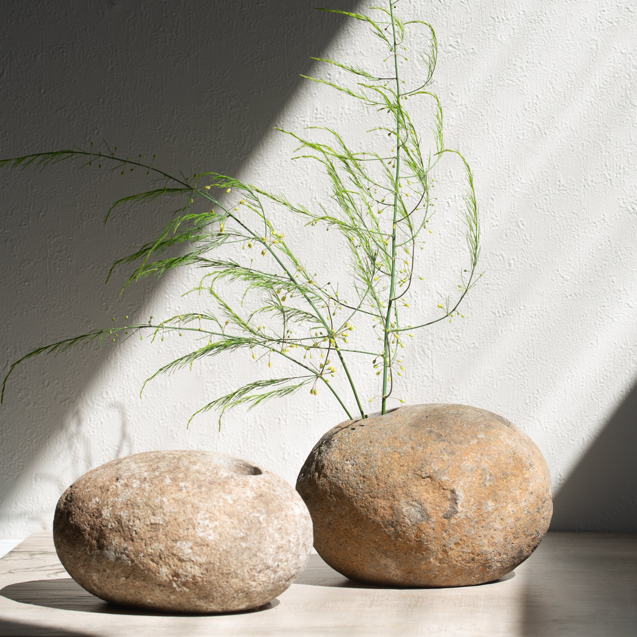 Saku | Riverstone Ikebana Vase | X-Large