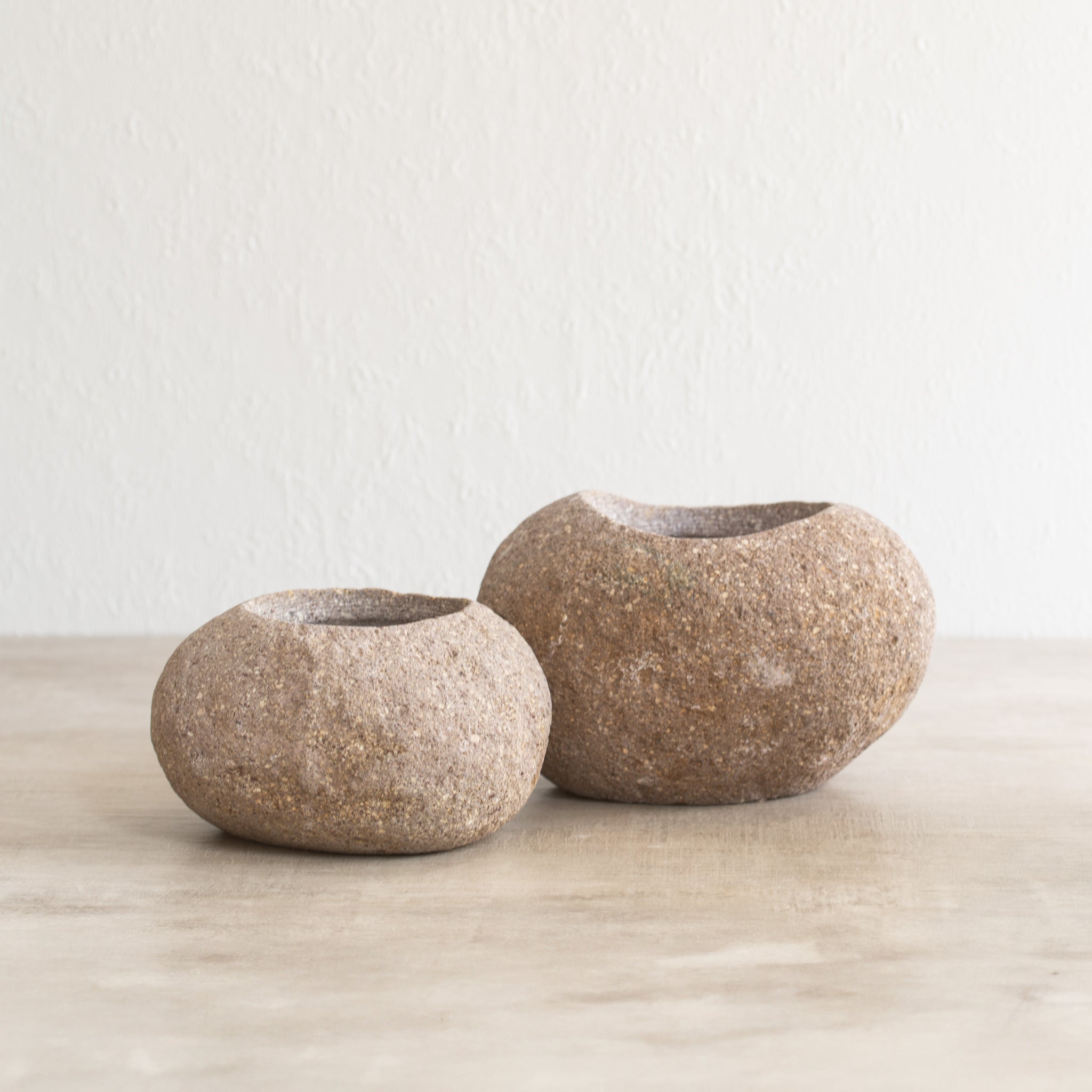 Stone Planter Pot Combo | REGULAR + LARGE