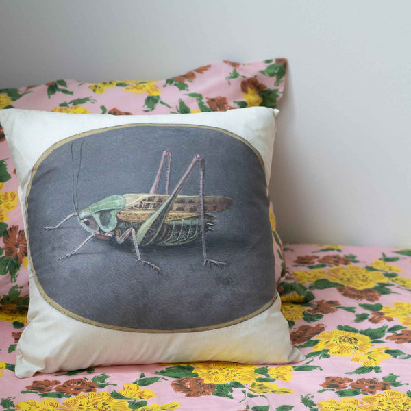 Cushion Cover | Grasshopper Print