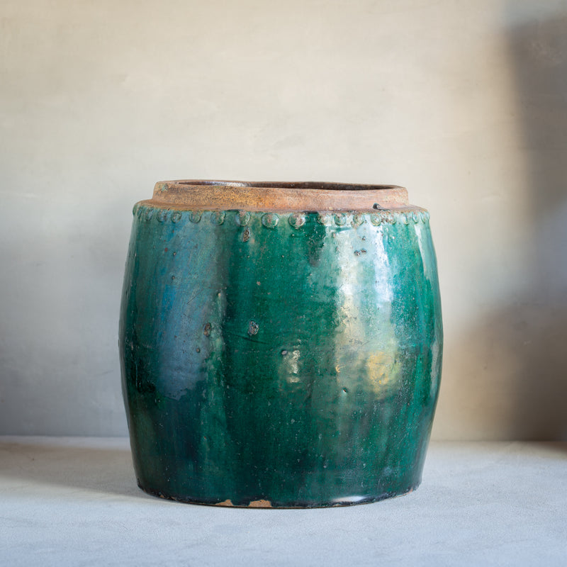 Vintage Rice Pot | Green Glaze - Example 'B'