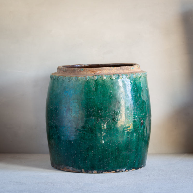 Vintage Rice Pot | Green Glaze - Example 'B'