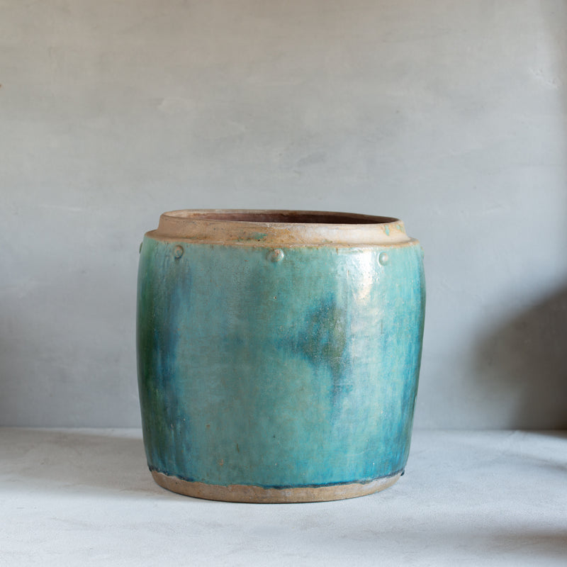 Vintage Rice Pot | Green Glaze - Example 'D'