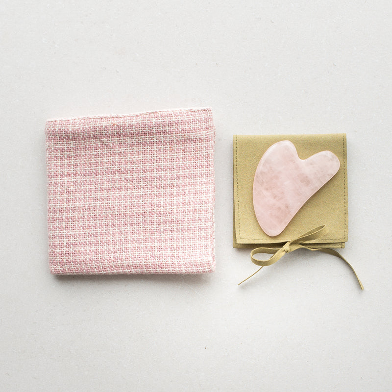 Christmas Bundle | Handwoven Face Washer + Rose Quartz Gua Sha