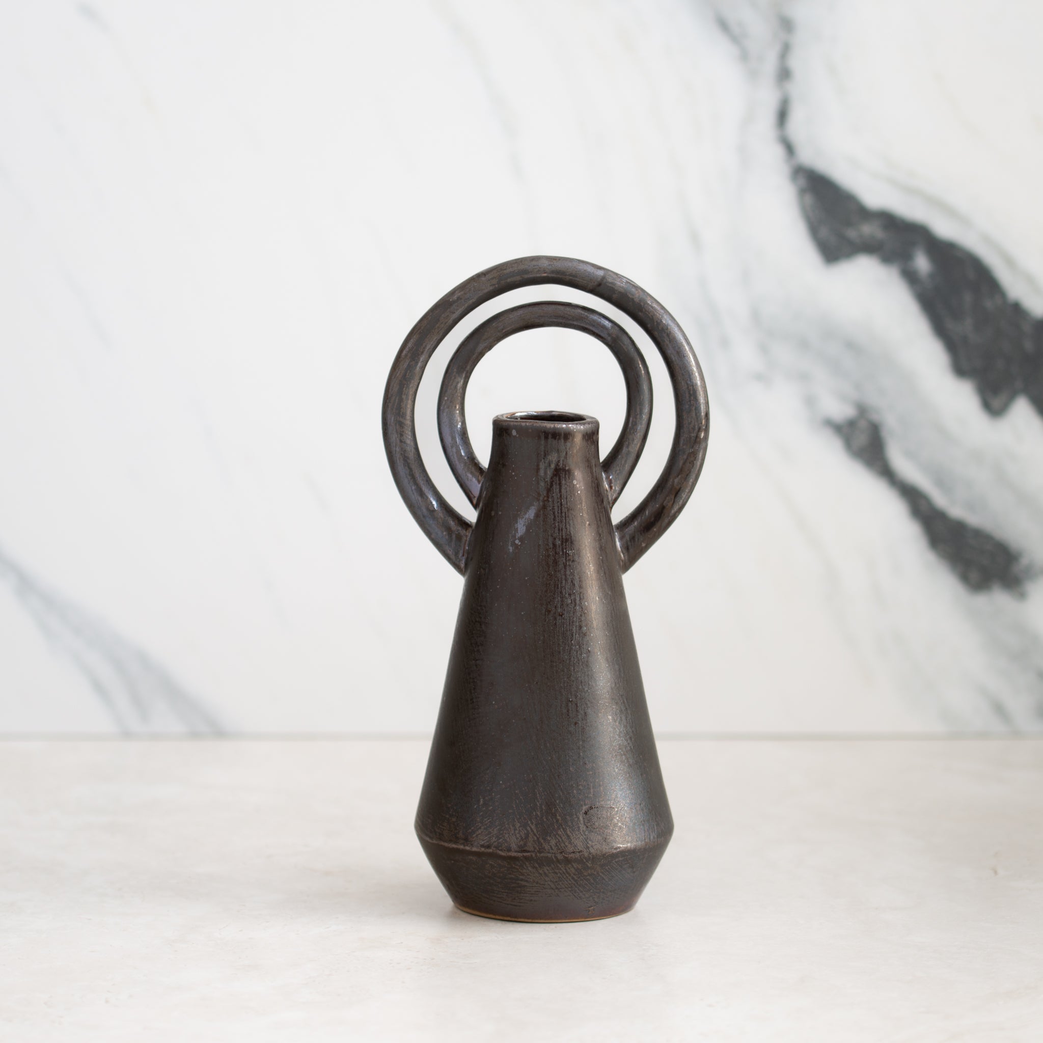 Halo Vase | Black-Brown