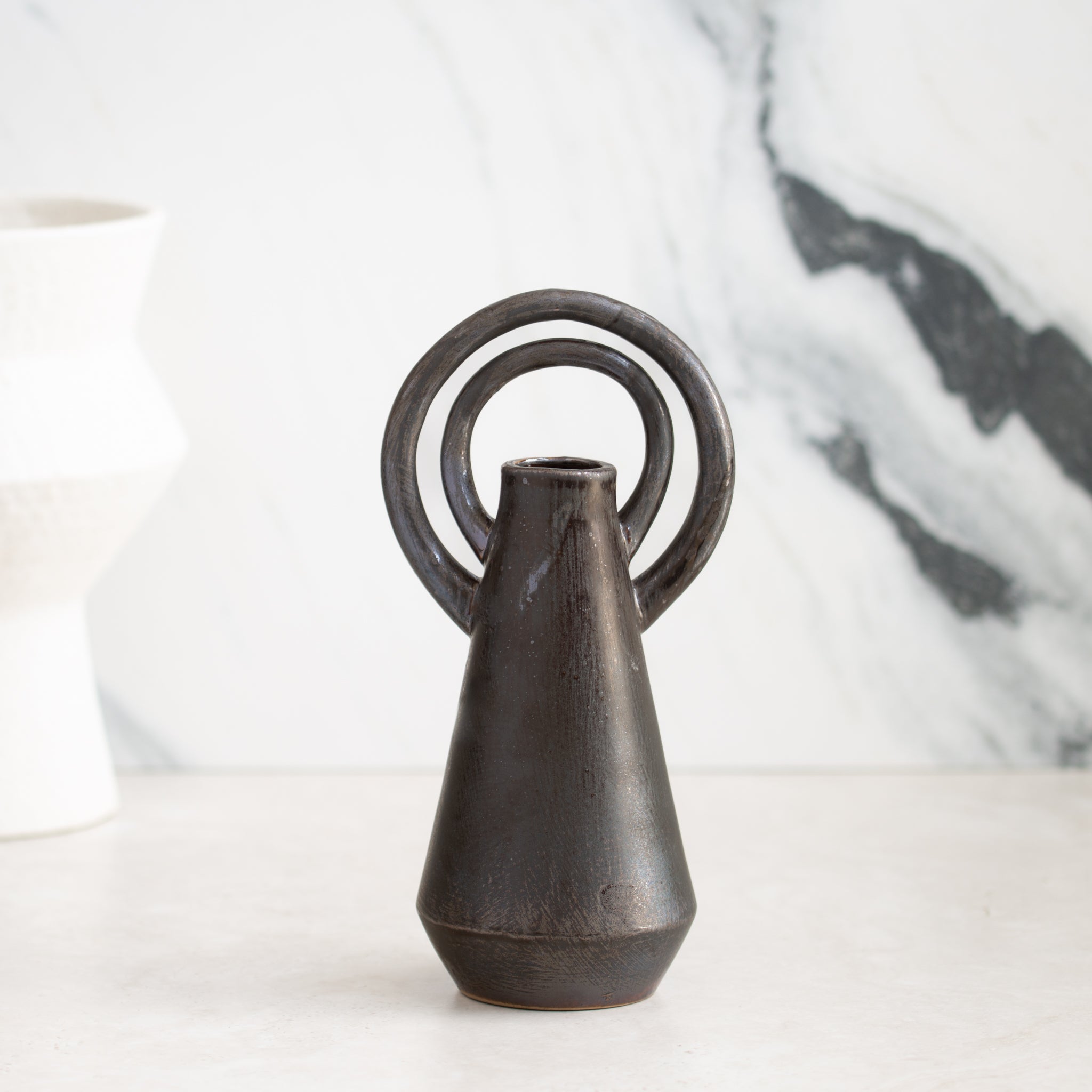 Halo Vase | Black-Brown