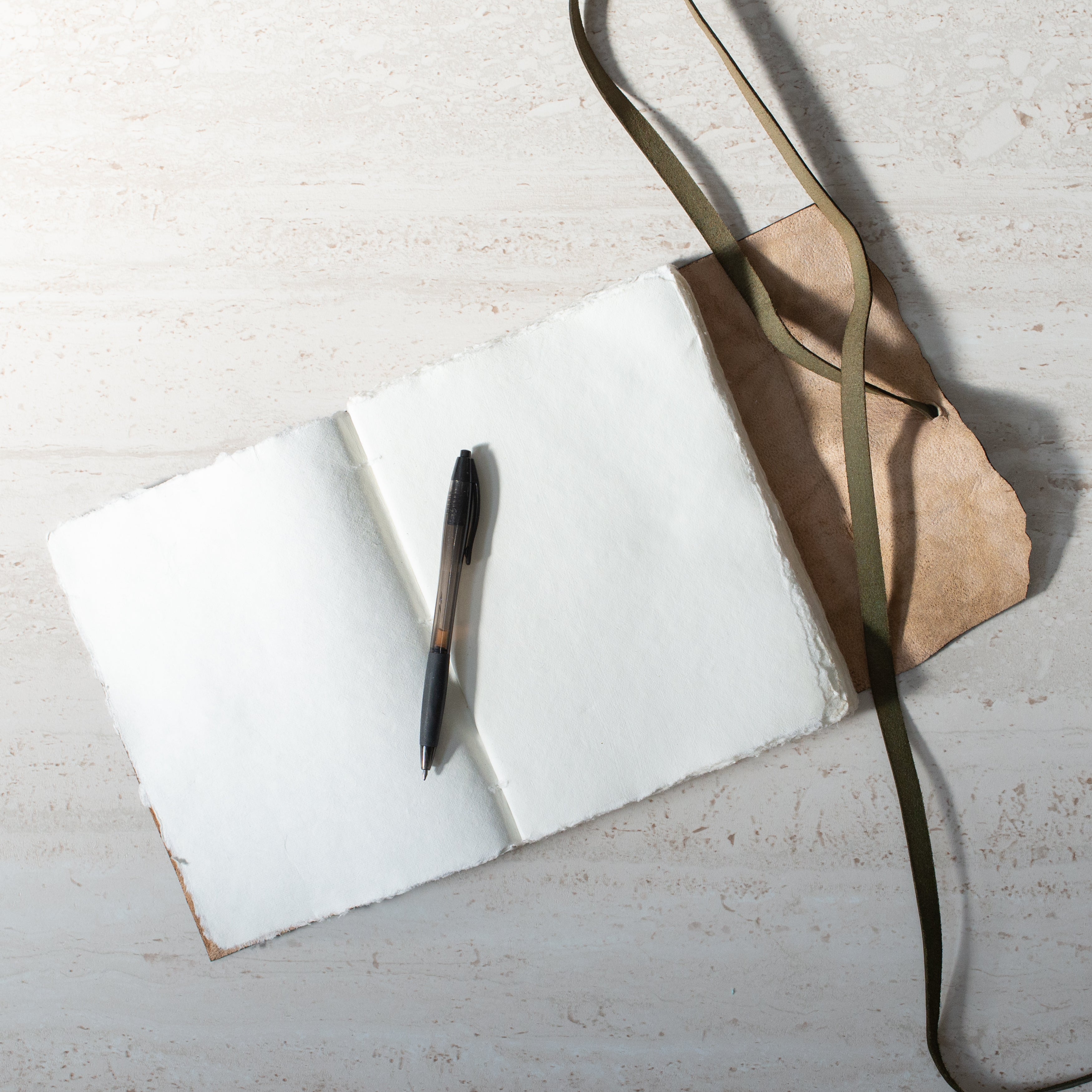 Handmade Leather Journal |  Kākāriki