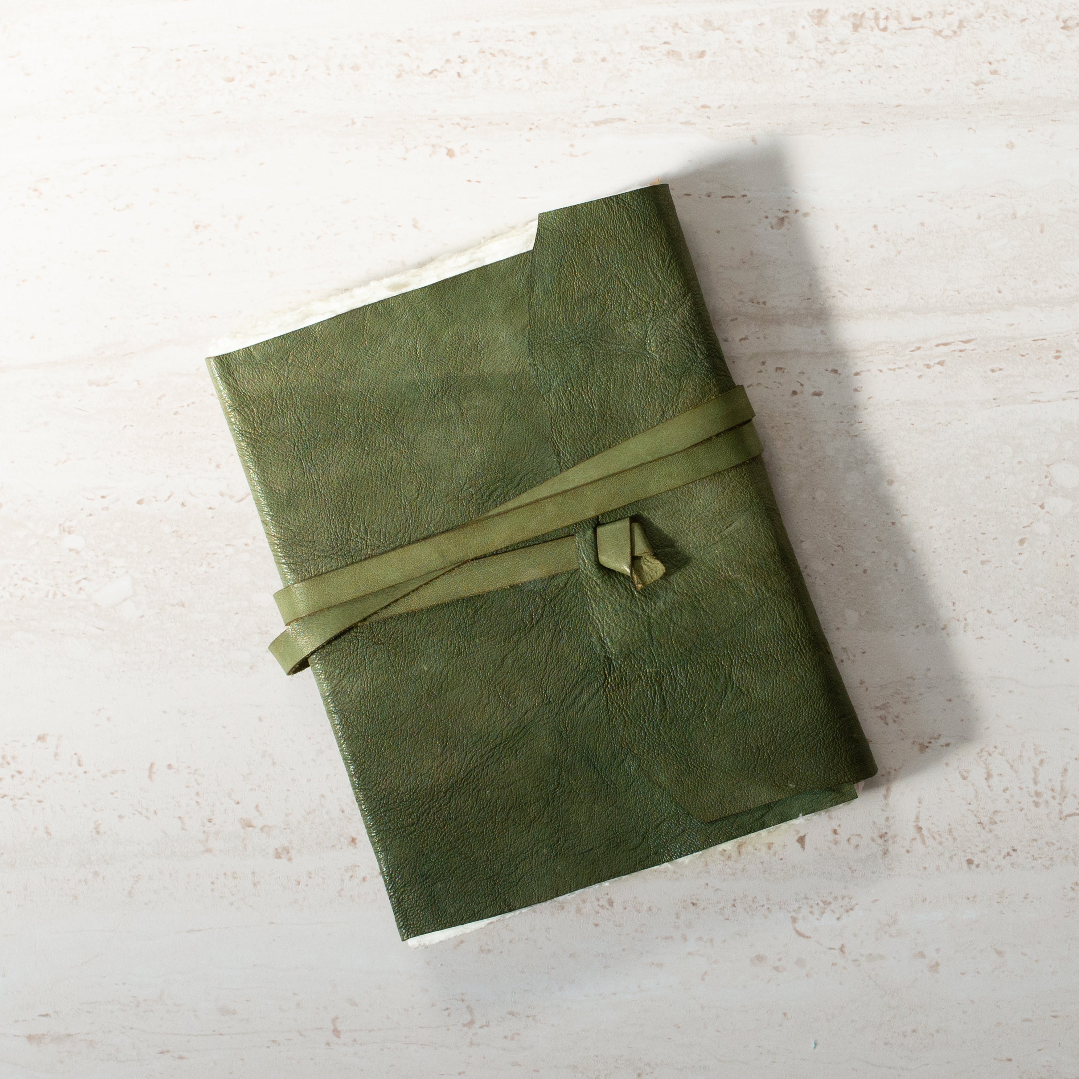 Handmade Leather Journal |  Kākāriki