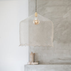 Hand Woven Wire Light Shade | Whimsy | Silver