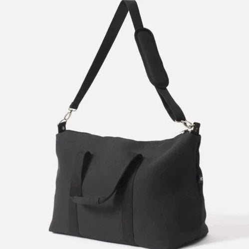 Black Canvas Weekender Bag