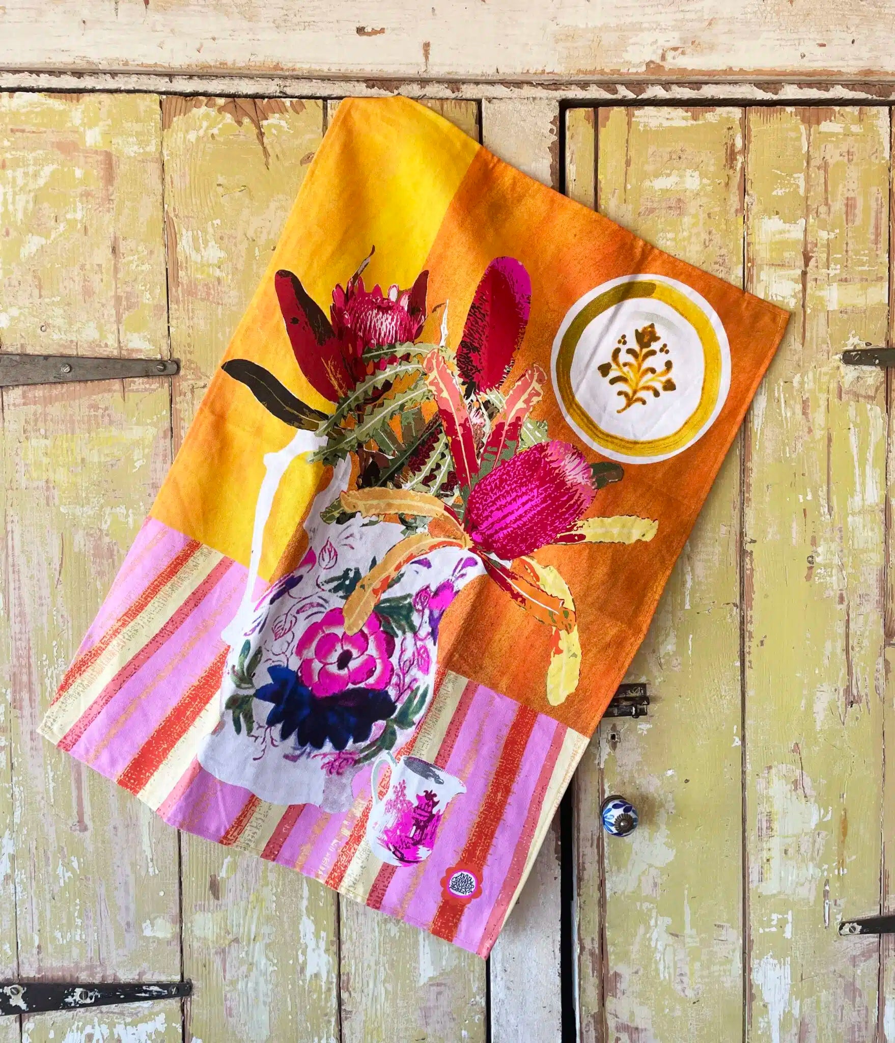 Cotton Tea Towel |  Wildflower Tile