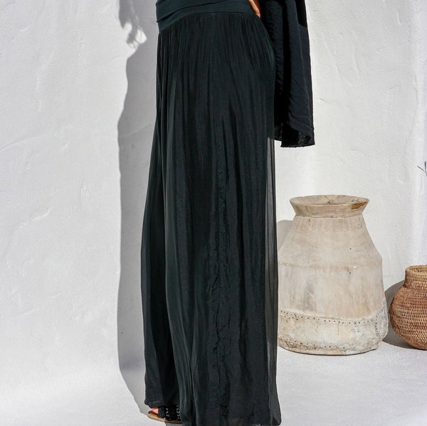 Silk Pant | Idalia | OS | Black