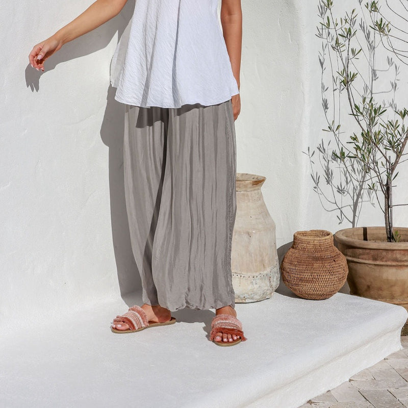 Silk Pant | Idalia | OS | Mocha