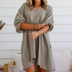 Linen Dress | Felice | Dune