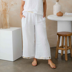 Linen Pant | Silvi | OS | White