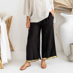 Linen Pant | Silvi | OS | Black